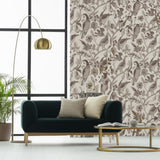 Katmandu Graphite by Schumacher Hand Screen Print Wallpaper – Perennial Favorites Collection 2700203