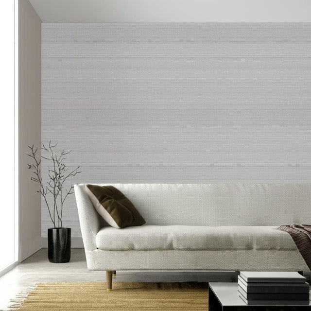Shinnecock Steel by Schumacher Natural Textures Wallcovering – Schumacher 2707193