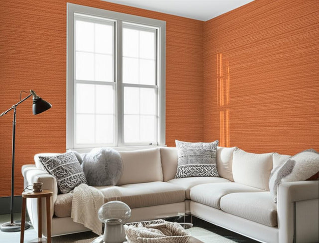 Strie Sisal Woodrose Natural Grasscloth Wallpaper – Schumacher 5000722
