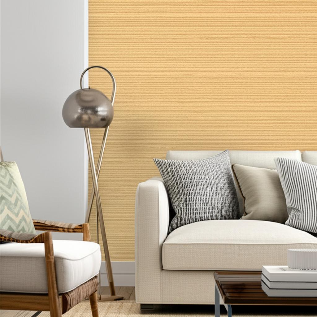 SUMBA SISAL Caramel Natural Grasscloth Wallpaper – Schumacher 5000743
