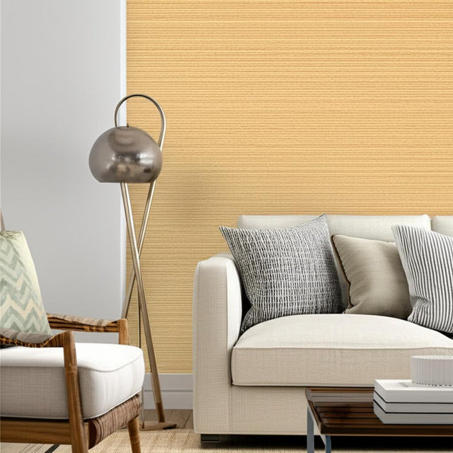 SUMBA SISAL Caramel Natural Grasscloth Wallpaper – Schumacher 5000743