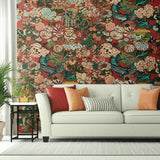 CHIANG MAI DRAGON Lacquer by Schumacher Iconic Chinoiserie Dragon Wallpaper – Schumacher 5001061