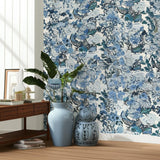 Chiang Mai Dragon China Blue by Schumacher Iconic Chinoiserie Dragon Wallpaper – Schumacher 5001062