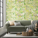 Chiang Mai Dragon Leaf by Schumacher Art Deco Chinoiserie Wallpaper – Schumacher 5001069