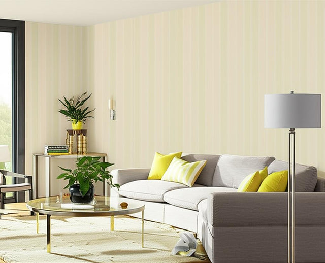 Lucera Stripe Lemon Lime by Schumacher Essential Collection Classic Stripe Wallpaper – Schumacher 5002452
