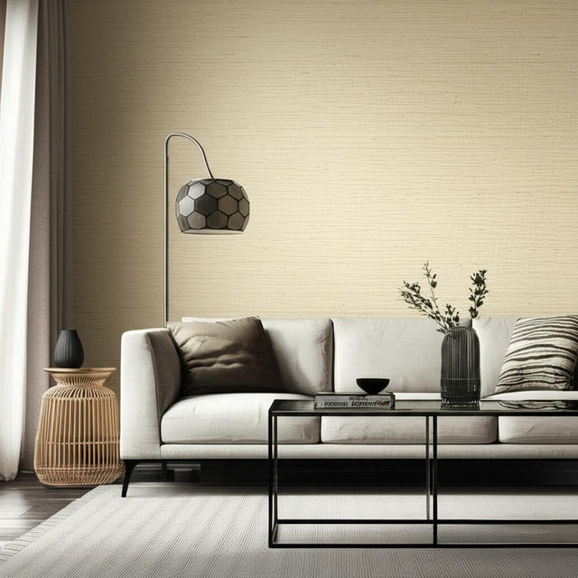 Sonota Arrowroot Oatmeal Grasscloth Wallpaper – Schumacher 5002710