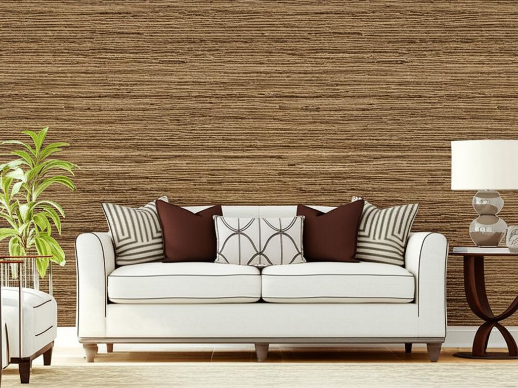 Bamba Rushcloth Ash Grasscloth Wallpaper – Schumacher 5002842