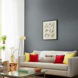 Nami Rushcloth Slate by Schumacher Textured Organic Wallcovering – Schumacher 5002862