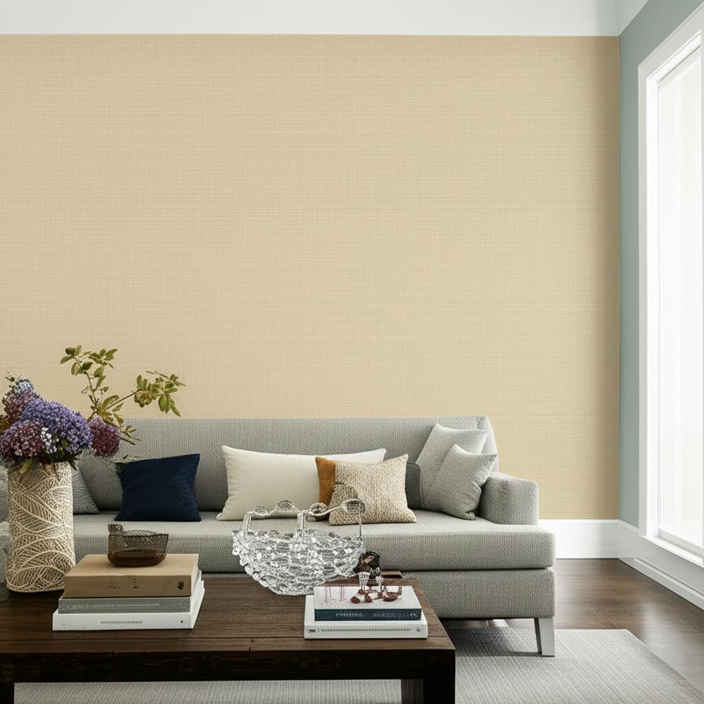 MITSU WEAVE Gold by Schumacher Natural-Fiber Weave Wallpaper – Schumacher 5003050