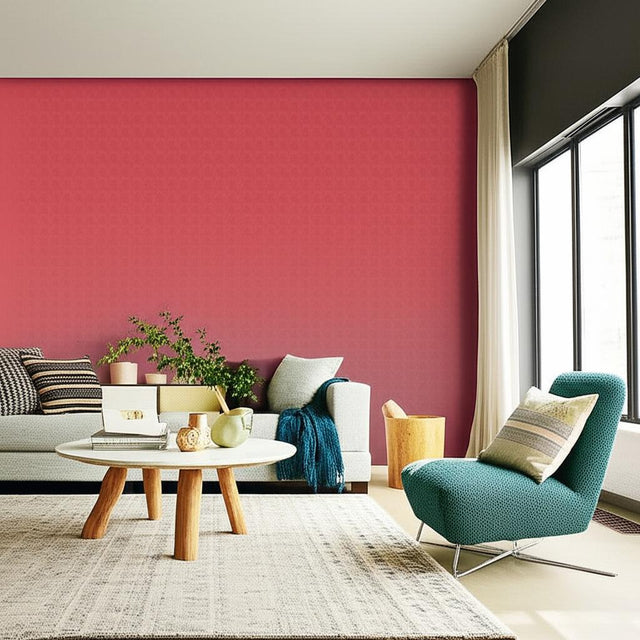Shake It Up Raspberry Gloss by Schumacher Modern Geometric Wallpaper – Schumacher 5003232