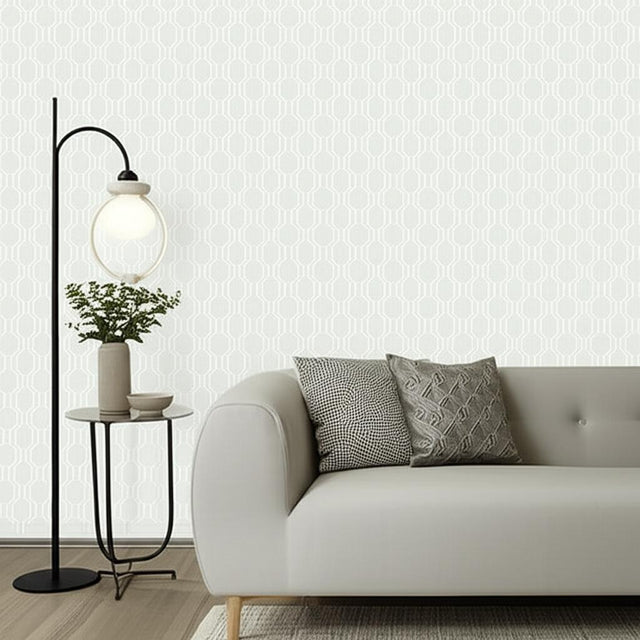 Modern Trellis Cirrus by Schumacher Geometric Trellis Wallpaper – Schumacher 5003280