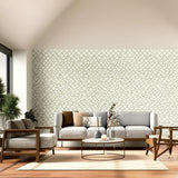Zimba Silver by Schumacher Geometric Abstract Wallpaper – Schumacher 5003300