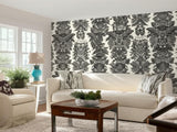 Lace Black & Ivory Hand Screen Printed Wallpaper – Schumacher 5003320