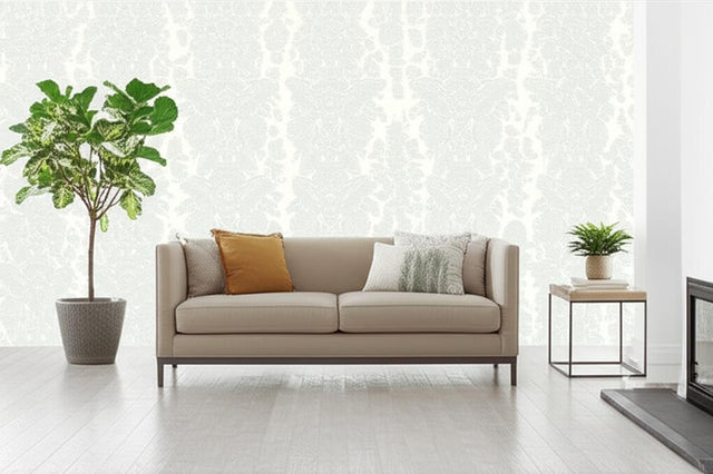 Lace Cirrus by Schumacher Exuberant Prints Hand Screen Printed Wallpaper – Schumacher 5003322