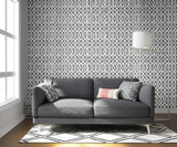 Imperial Trellis Charcoal by Kelly Wearstler Schumacher Wallpaper – Schumacher 5003361