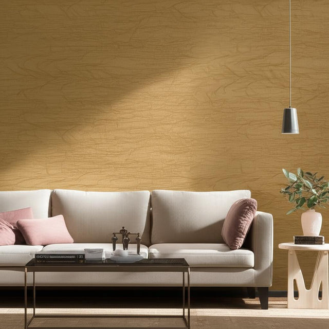 VELA Caramel Handcrafted Non-Woven Wallcovering by Schumacher – 5003402
