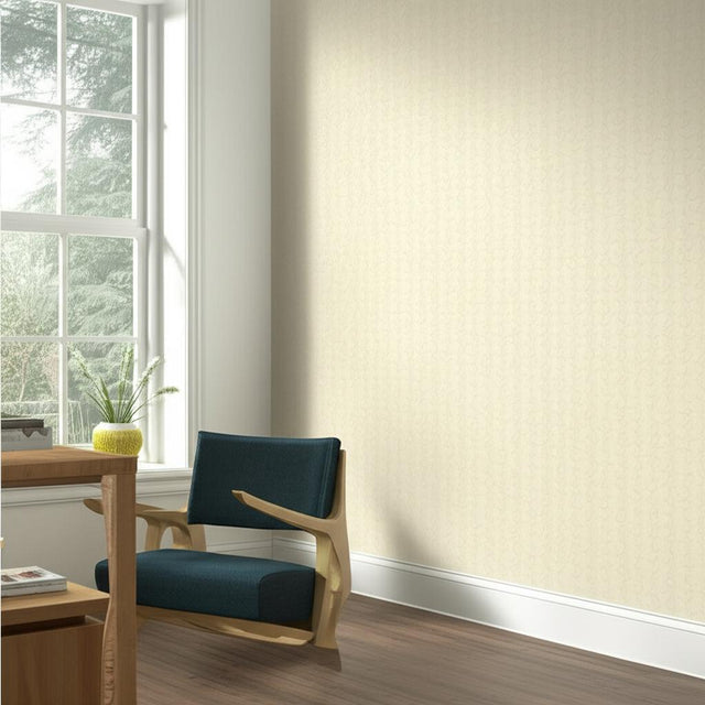 Adhafera Scroll Oatmeal by Schumacher Handcrafted Wallpaper – Schumacher 5003540