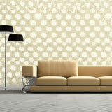 Saraceno Damask Topaz by Schumacher Elegant Damask Floral Wallpaper – Schumacher 5003633