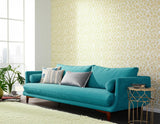 PELLARO Aqua Damask Wallpaper by Schumacher – Palazzo Collection 5003643