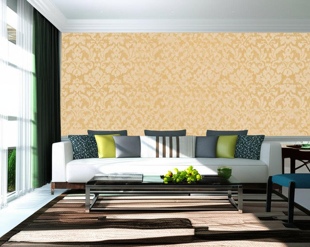 BELLEZZA DAMASK Alabaster by Schumacher Palazzo Collection Damask Wallpaper – Schumacher 5003700