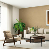 Masaccio Ground Bisque by Schumacher Crackled Texture Wallpaper – Schumacher 5003760
