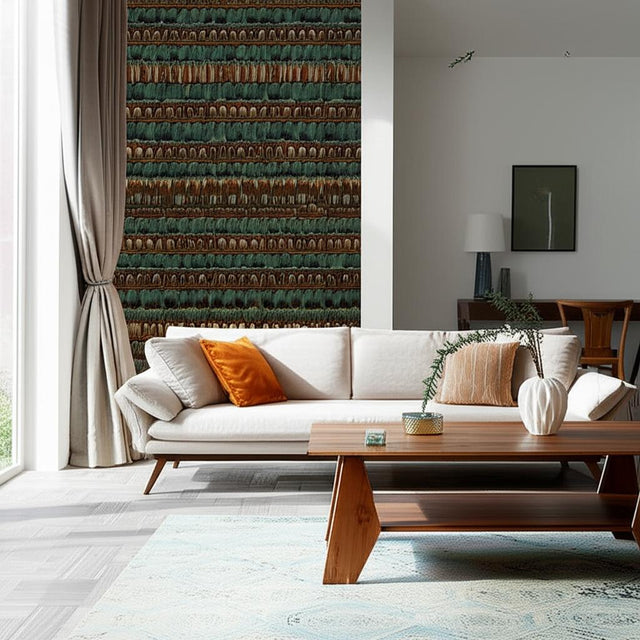 Cayuga Cyprus by Schumacher Luxe Feather Wallcovering Panel – Schumacher 5003810