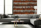 Wildwood Jewel by Schumacher Luxurious Feather Wallcovering Panel – Schumacher 5003900