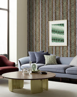 Saratoga Jade by Schumacher Luxe Feather Stripe Wallcovering Panel – Schumacher 5004000