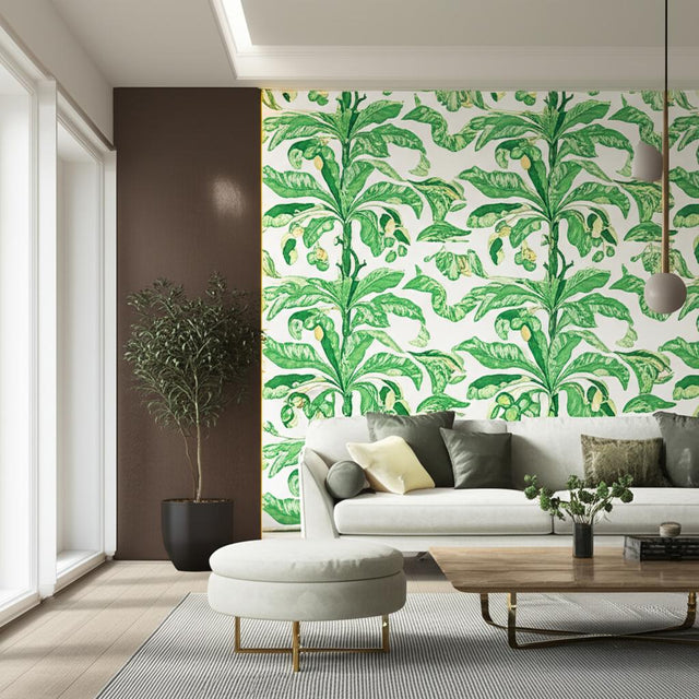 Blair House Palm Green by Schumacher Copacabana Collection Botanical Wallpaper – Schumacher 5004064