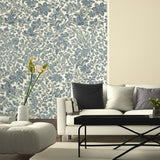 Corsini Paisley Porcelain by Schumacher Elegant Paisley Floral Wallpaper – Schumacher 5004072