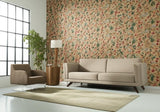 Fox Hollow Multi on Flannel Botanical Wallpaper – Schumacher 5004100