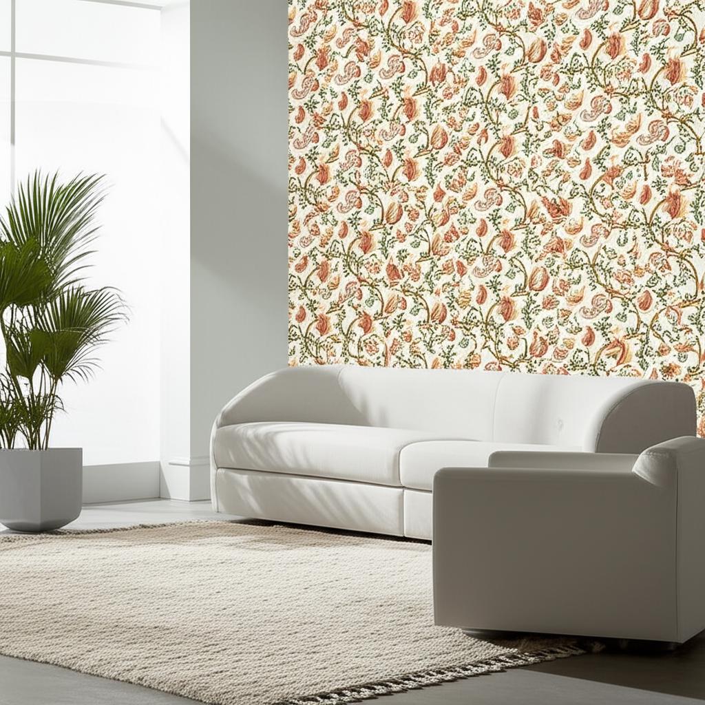 Fox Hollow Ivory Botanical Wallpaper by Schumacher – 5004104
