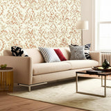 Jester Arabesque Terra Cotta by Schumacher Classic Arabesque Wallpaper – Schumacher 5004111