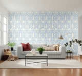 Chenonceau Sky by Schumacher Exuberant Prints Collection Wallpaper – Schumacher 5004127