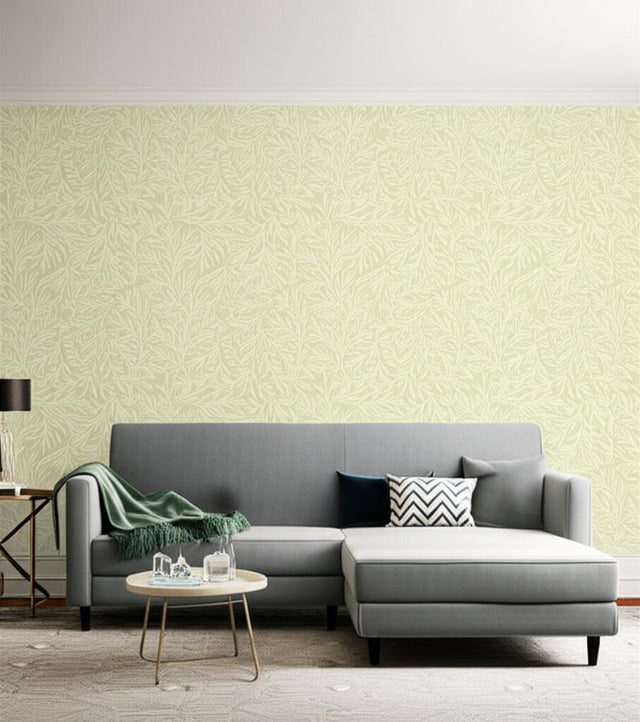 Willow Leaf Sage by Schumacher Botanical Wallpaper – Schumacher 5004133
