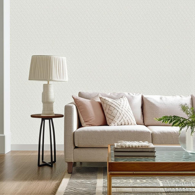 Harbury Trellis Dove by Schumacher Delicate Floral Lattice Wallpaper – Schumacher 5004141