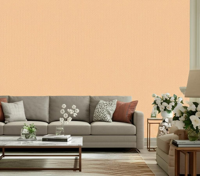 Prescott Diamond Terra Cotta by Schumacher Small-Scale Ogee Motif Wallpaper – Schumacher 5004155
