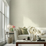 Chinois Fret Pewter by Schumacher Geometric Wallpaper – Schumacher 5004162