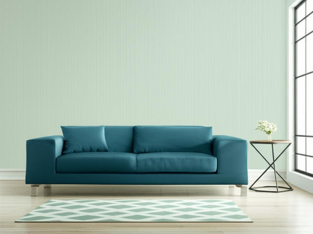 Somerset Strie Aqua by Schumacher Subtle Vertical Strié Wallpaper – Simply Charming Collection 5004226