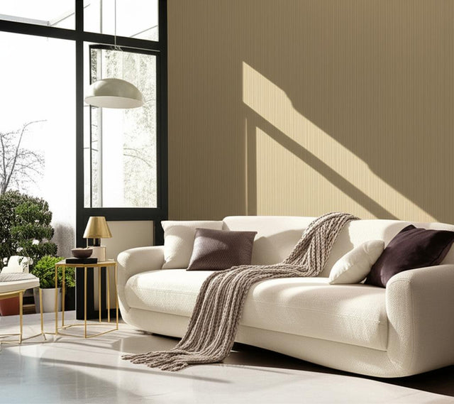 Somerset Strie Taupe by Schumacher Subtle Textured Wallcovering – Schumacher 5004233