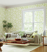 Palm Damask Willow by Schumacher Greenhouse Collection Wallpaper – Schumacher 5004352