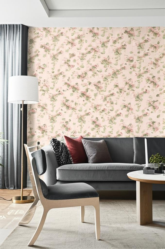 Viburnum Blush Floral Wallpaper by Schumacher – 5004370