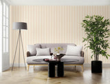 Wallis Stripe Shell by Schumacher Classic Floral Stripe Wallpaper – Schumacher 5004432