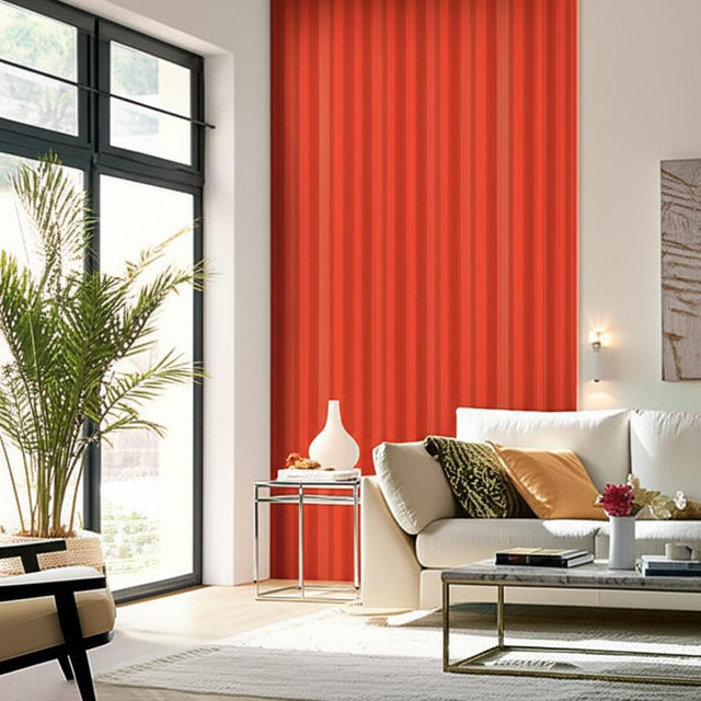 Morgan Stripe Coral by Schumacher Designer Wallpaper – Matthew Patrick Smyth 5004563