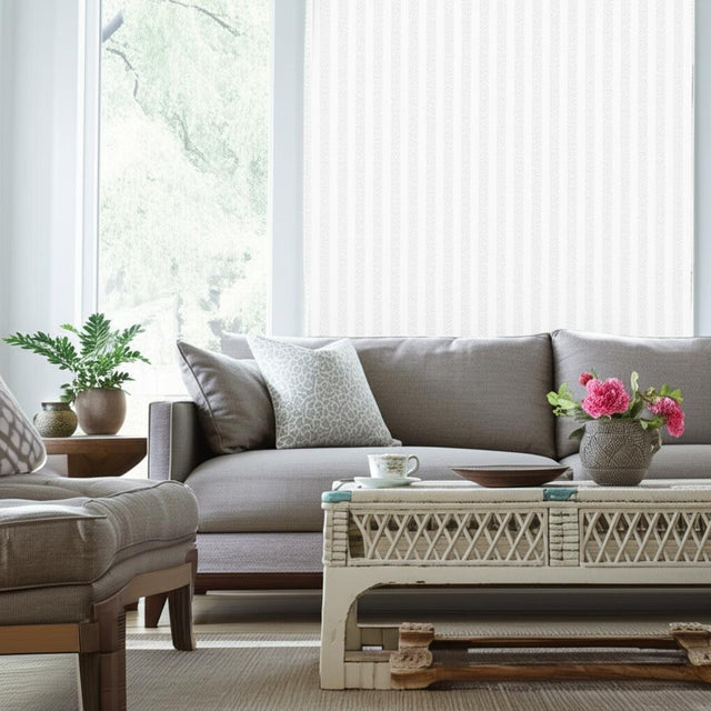 Beekman Stripe Pearl by Schumacher Modern Stripe Wallpaper – Schumacher 5004570