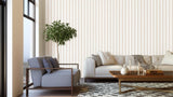 Lansdowne Strie Stripe Limestone by Schumacher Classic English Stripe Wallpaper – Schumacher 5004621
