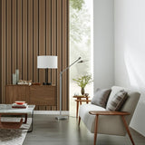 Lansdowne Strie Stripe Truffle by Schumacher Classic Stripe Wallpaper – Schumacher 5004623