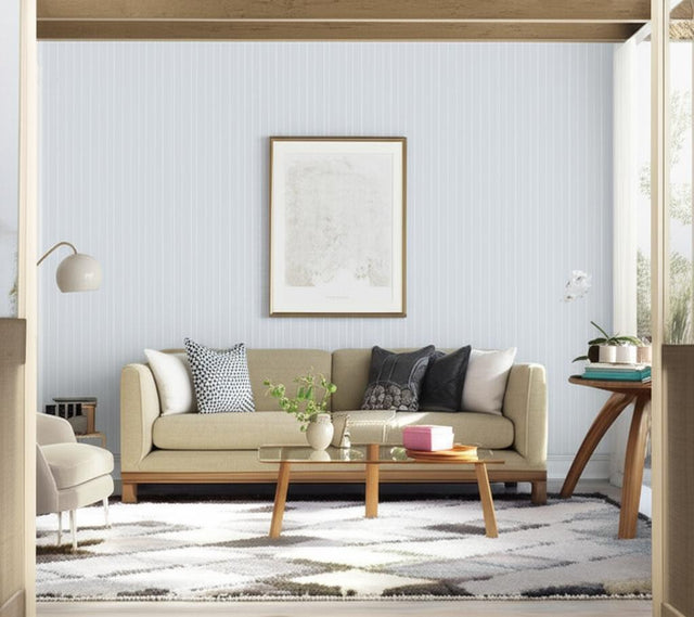 Gabrielle Stripe Porcelain by Schumacher Elegant Beaded Stripe Wallpaper – Schumacher 5004674