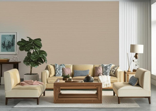 Haruki Sisal Mocha by Schumacher Classic Sisal Texture Wallcovering – Schumacher 5004703