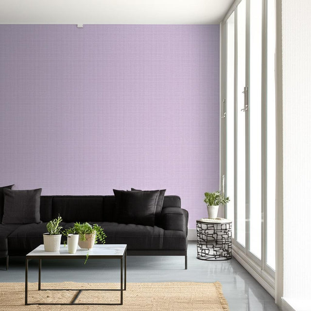 Haruki Sisal Lavender by Schumacher Textured Wallcovering – Schumacher 5004714